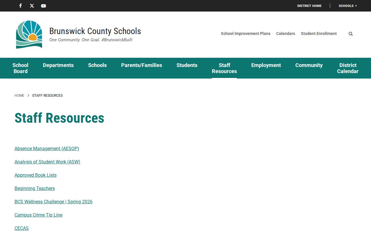 Leland people directories search for Brunswick County Schools staff